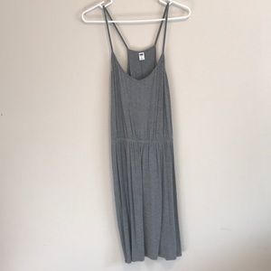Gray Strapless A-line Dress